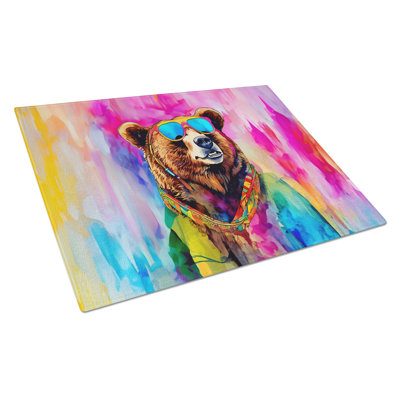 Planche à découper en verre Hippie