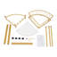 Portant d'angle avec roulettes, support de rangement mobile avec crochets et tablette-1482635013