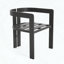Chaises de salle à manger en aluminium pour l'extérieur avec coussins gris, ensemble de 2-1739915649
