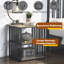 Table de chevet noire
