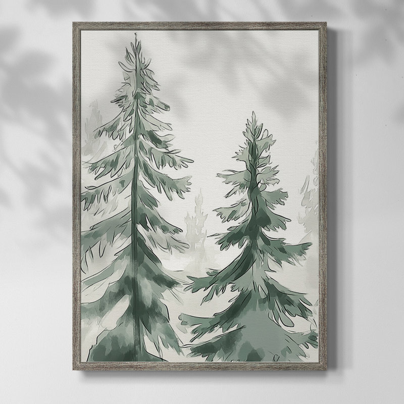«Christmas Holiday Art XCIV», reproduction d'art encadrée - bois massif, H 11 po x l 9 po