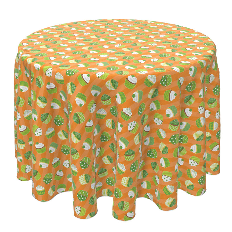 Round Cotton Twill Tablecloth