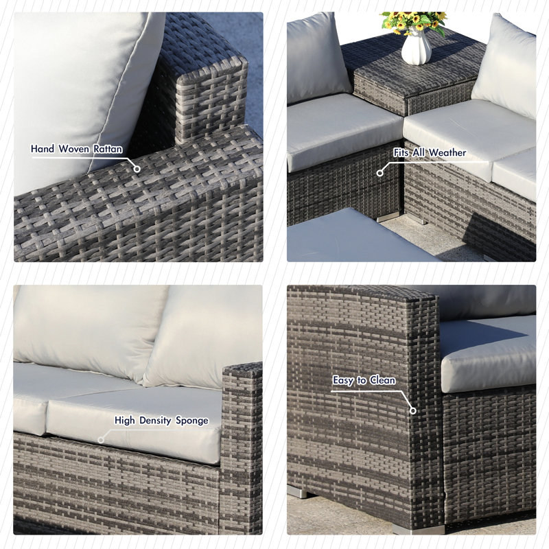 Stalder 4 - Person Patio Conversation Set