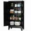 Garde-manger en métal 3 tablettes réglables-129188311