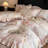 Floral Double-Layer Crinkle Cotton Duvet Cover Set-124974152-124974144
