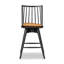 Lewis Swivel Upholstered Stool with Solid Wood Frame-133261797-133262859