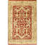 Luned Wool Oriental Area Rug in Red