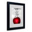 Art mural encadré - Décoration murale Roderick Stevens «Red Apple Splash» avec cadre mat - Art du salon, de la cuisine et de la salle de bain - 11 x 14-31105347-31105346