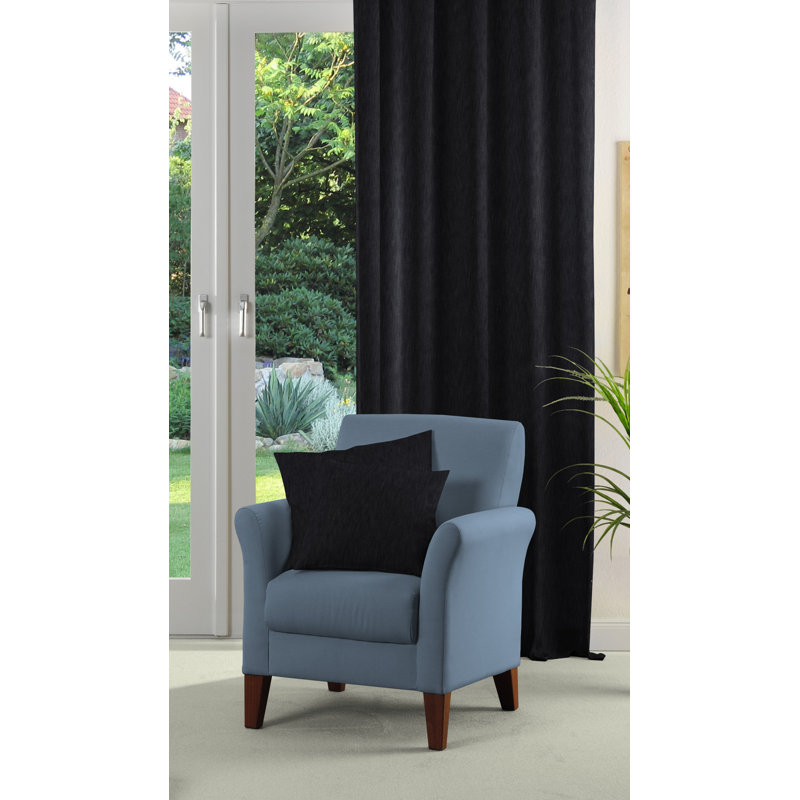 Garrity Cotton Blend Room Darkening Curtain Single Panel, 245cm H x 142cm W