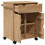 Khinvasara vidaXL Kitchen Trolley "OTTA" 59x45x80 cm Solid Wood Pine