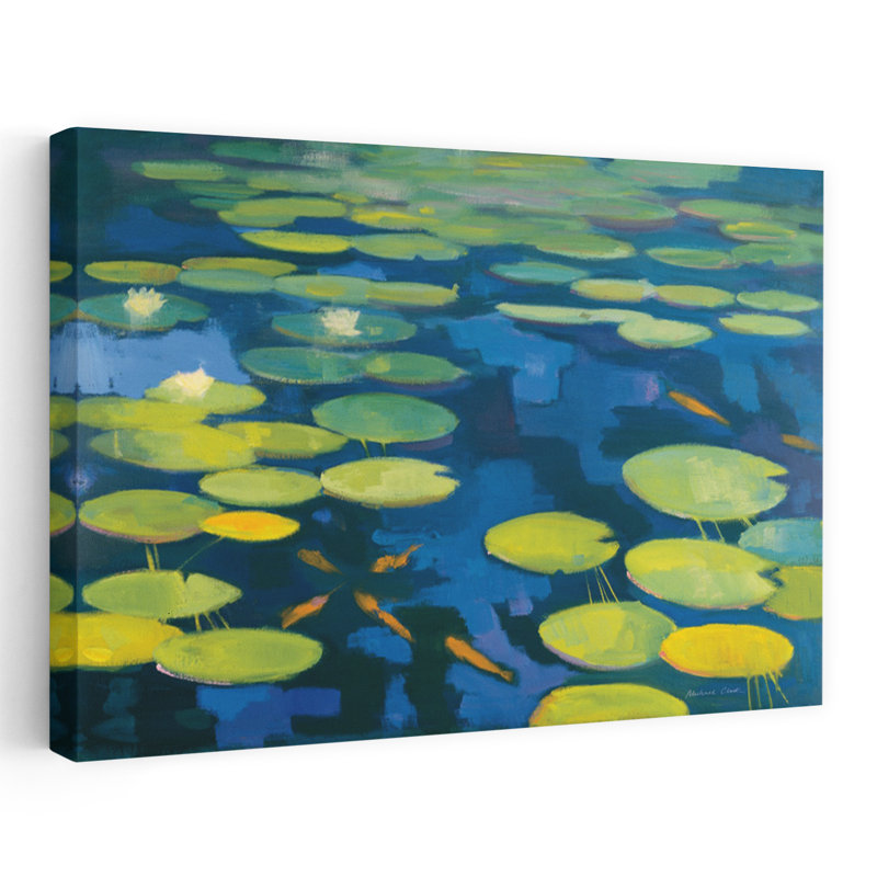 Contemporary Art Contemporary Fish Lily Animal Art by Michael Clark - Wrapped Canvas Print, 40.64 cm H x 60.96 cm W