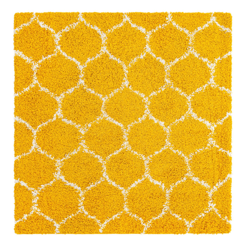 Geometric Indoor Rug, Square 5'3"