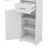 Bathroom Tall Storage Cabinet Floor Stand Alone Unit Featuring Dual Doors Single Drawer Door Shelf Design And Adjustable Shelf