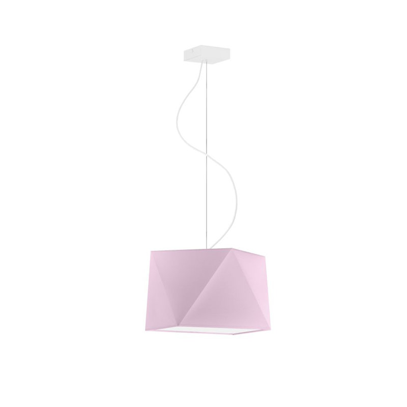 Deneice 1 - Light Single Pendant, White, Light Purple
