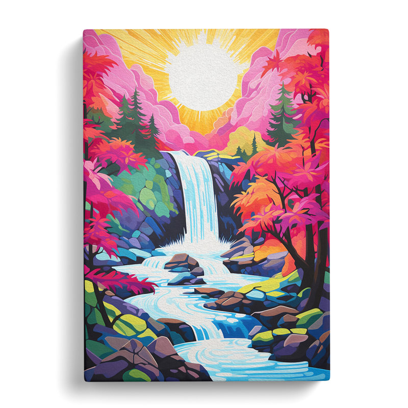 Waterfall Pop - Wrapped Canvas, 50cm H x 35cm W x 3cm D
