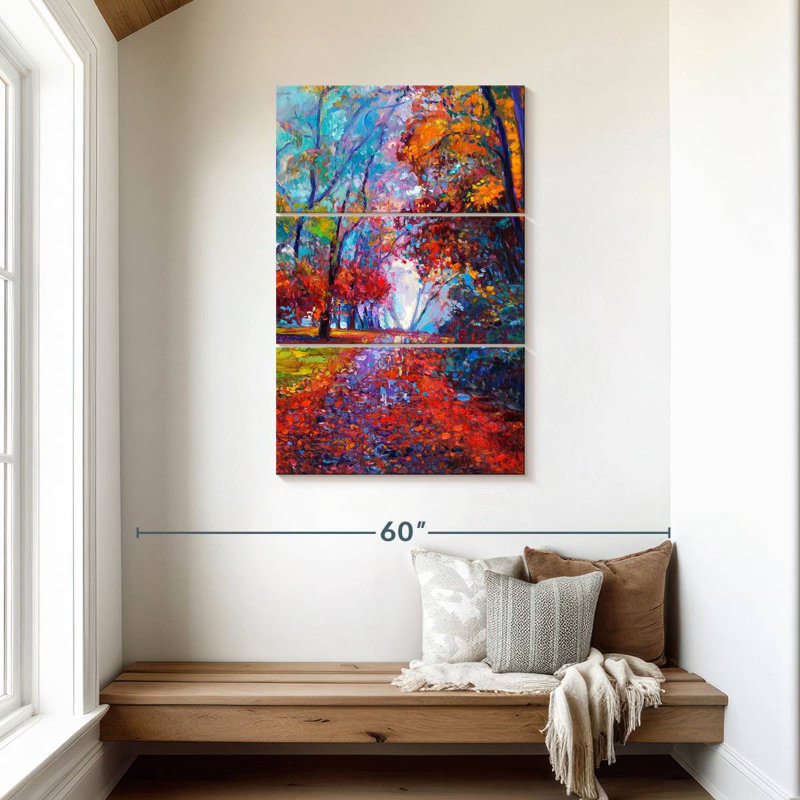 Alvord écarlate automne, H 45 po x l 28 po