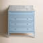Ensemble de meuble-lavabo simple 36 po avec meuble bleu poudre Whitman et comptoir en marbre de Carrare Whitman-521133450-521133449