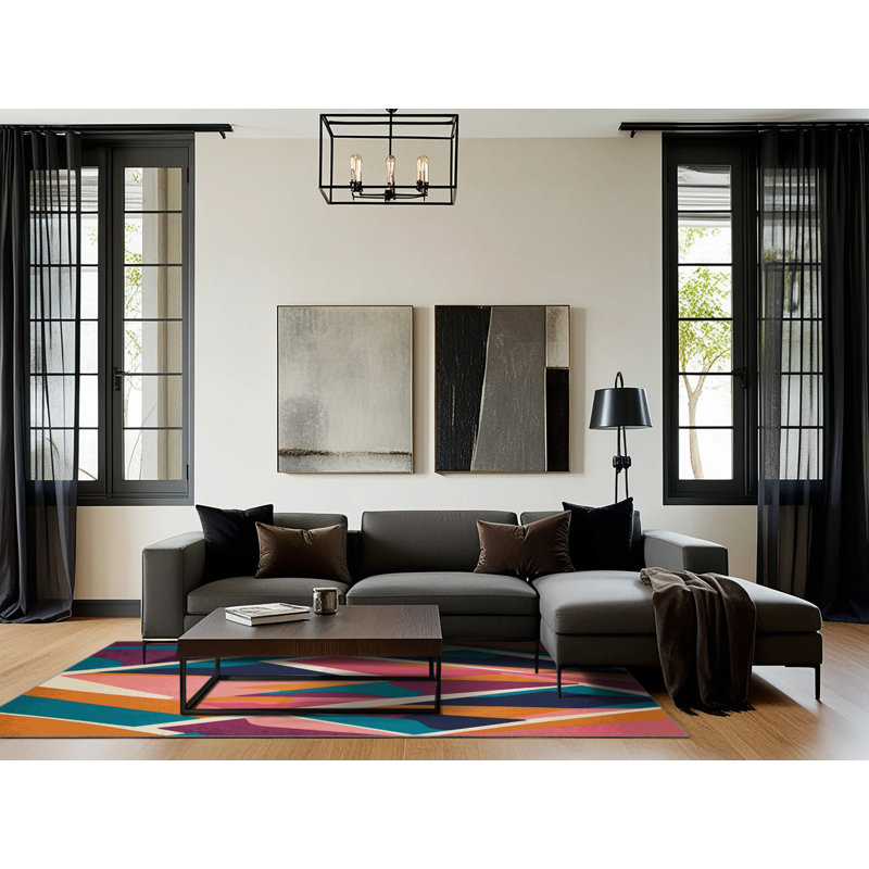 Plasma Spectrum Rug, Square 3'