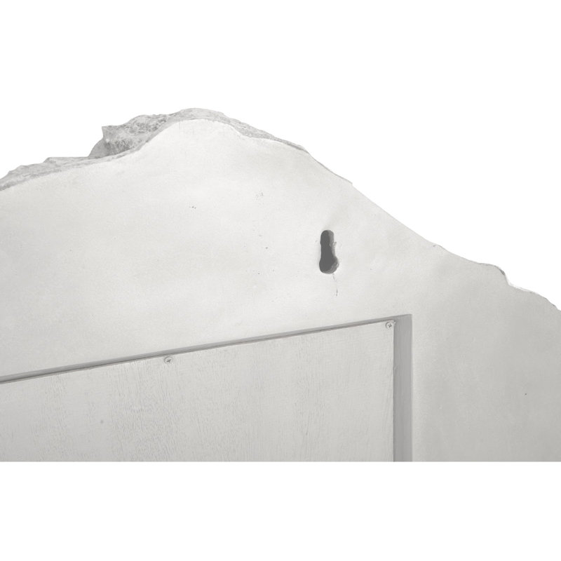Rock Pond 42" Silver Leaf Wood Accent Mirror