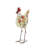Metal Indoor Outdoor Standing Rooster Decorative Garden Sculpture with U Shaped Feet-665280737