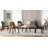 Faux Leather Upholstered Back Side Dining Chair (Set of 6)-589035969-588950993