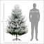 Arbre de Noël artificiel 6 pieds, arbre de Noël à charnière en pin avec 795 branches réalistes, base en acier, ouverture automatique, vert-270270183