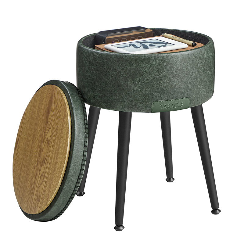 Steel Accent Stool, Green
