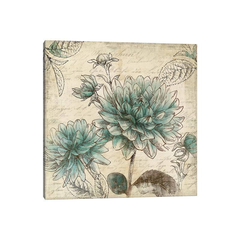 Blue Botanical II by Aimee Wilson - Wrapped Canvas Print, 30.48 cm H x 30.48 cm W