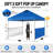 10 Ft. W x 10 Ft. D Steel Pop Up Instant Canopy Tent with 2 Half Sidewalls-108161939