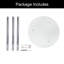 Amyr Round Glass Top Dining Table