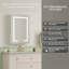 Armoire à pharmacie à DEL pour la salle de bain avec miroir lumineux, 3 lumières à intensité variable, antibuée, fixation murale en aluminium, l 24 po x H 30 po-1568344970-1568344971
