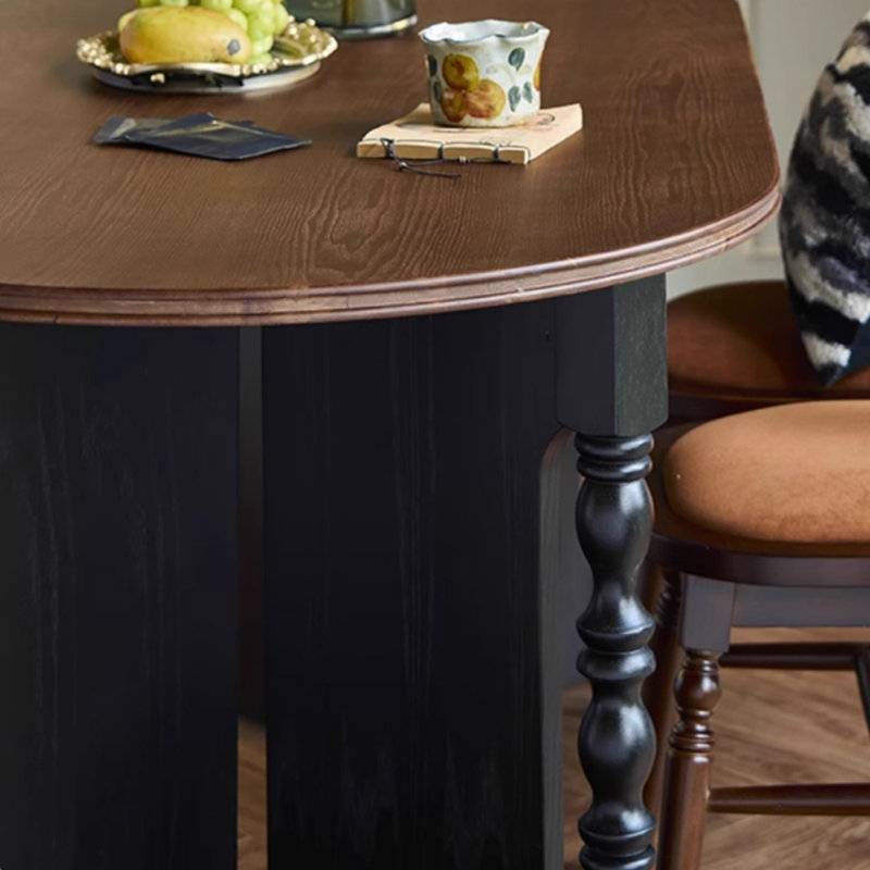 Table ovale française French, H 29,52 po x L 62,99 po x l 33,46 po