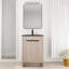 Meuble-lavabo autoportant de 24 pouces avec lavabo en céramique et deux portes d'armoire à fermeture en douceur, parfait pour les espaces modernes et compacts.-2141619265-2141619267-2141619270
