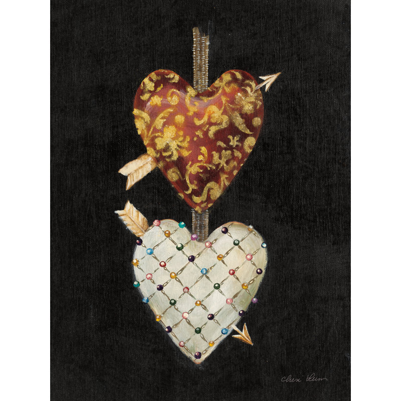 Cœurs et rubans IV par Cheri Blum 90521, H 48 po x l 36 po