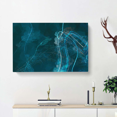 Without You In Abstract - Wrapped Canvas
