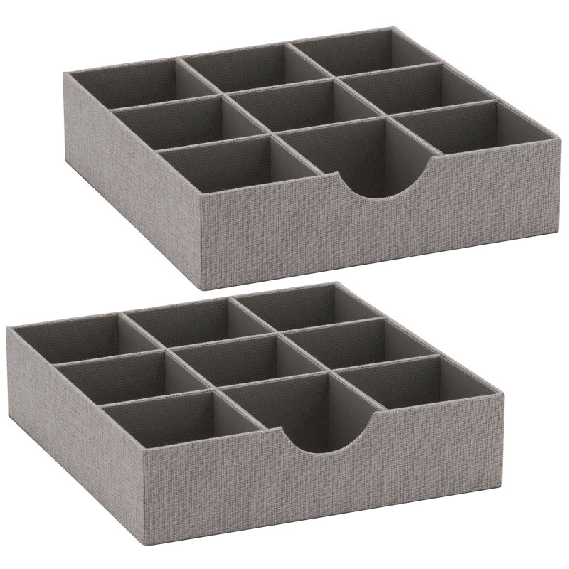 Kinney 3" H x 12" W x 12" D Drawer Organizer