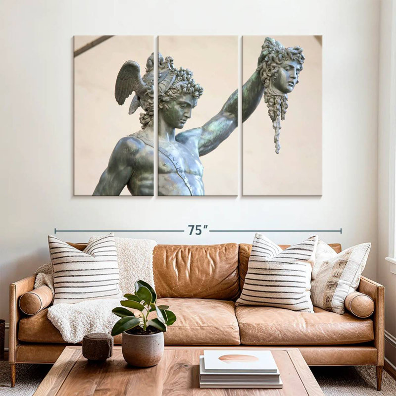 Statue Kelan Perseus et Medusa, H 42 po x l 65 po