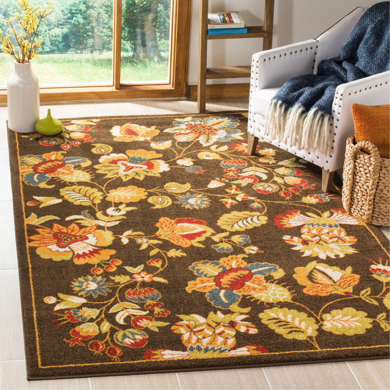 Tapis floral Newbury Performance, Rectangle 5 pi 1 po x 7 pi 6 po