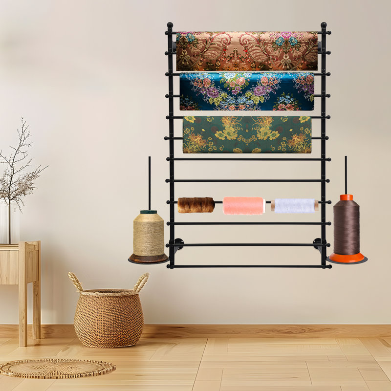 Support de ruban de papier d'emballage mural, Noir mat