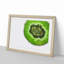A Slice Of Kiwi Fruit - Single Picture Frame Painting-55457455-55457456