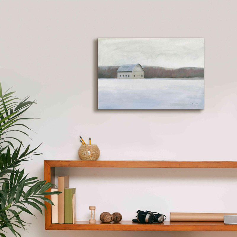 Elye " Winter Barn " by James Wiens, 12" H x 18" W x 0.75" D