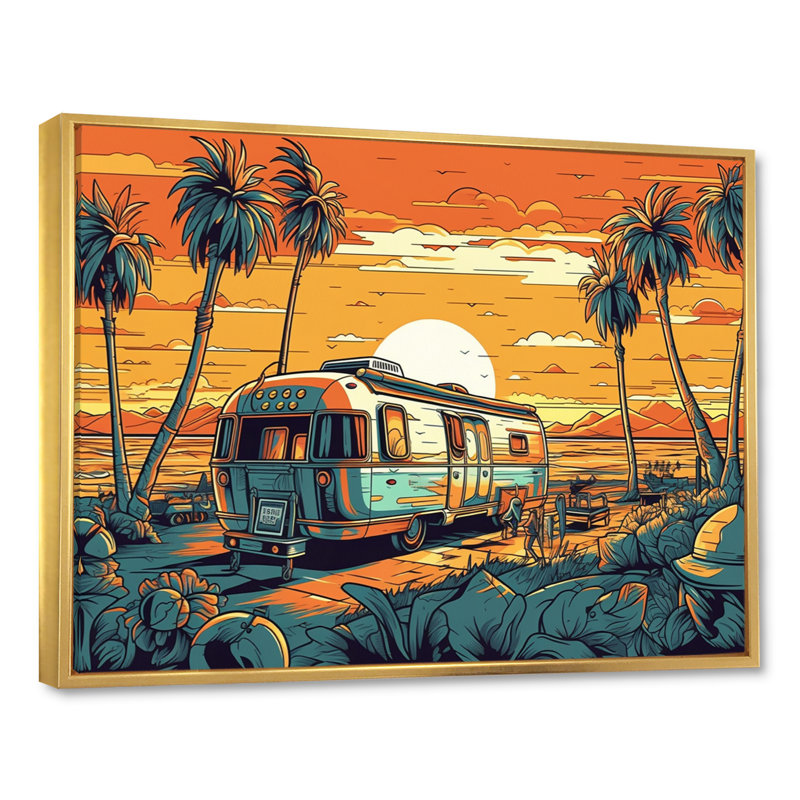 Rumaana, reflets jaunes et verts de l'aventure sur toile, H 34 po x l 44 po x P 1,5 po, Cadre flottant doré