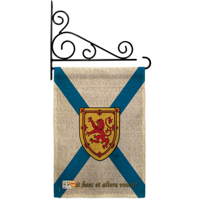 Double Sided 18.5'' H x 13'' W Burlap Flag Set