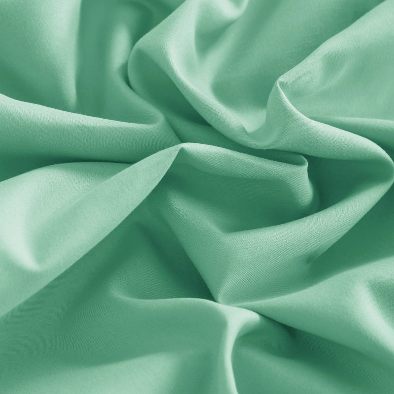 Fitted Bed Sheet Only, 1800 Brushed Microfiber Deep Pocket Fitted Sheet - NTBAY, California King Fitted Sheet, Sea Green