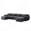 Canapé sans ossature, siège en mousse haute densité 32D, design antidérapant, aucun assemblage requis, conception ergonomique, combinaison libre, emballage sous vide à compression totale, pour salons et bureaux.