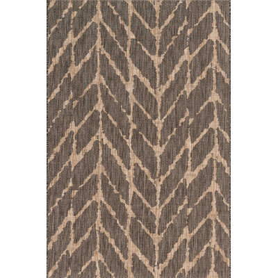 Tapis intérieur / extérieur gris anthracite / moka Isle Isle