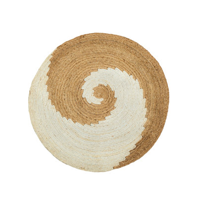 Tapis rond en jute