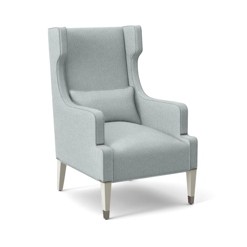 Thom Filicia Home Wingback Chair, Ian Haze, Wrenn