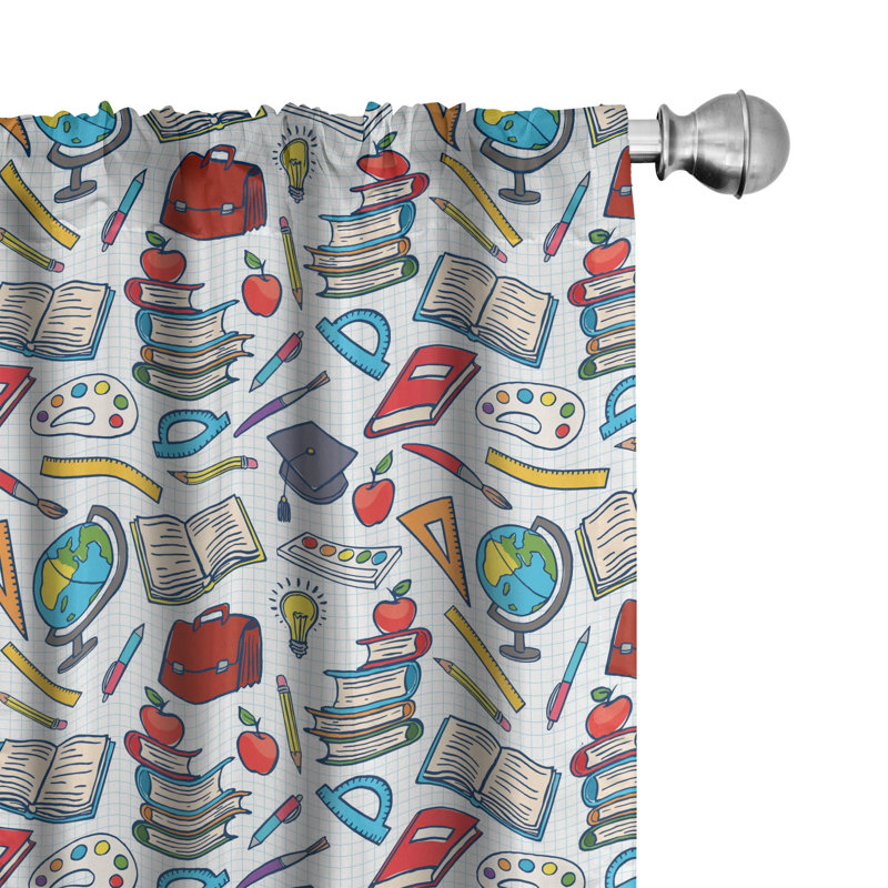 Semi-Sheer Rod Pocket Curtain Panel, 28" x 84"