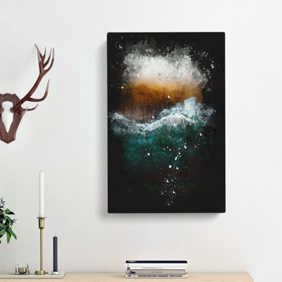 Beach in Santa Monica - Wrapped Canvas